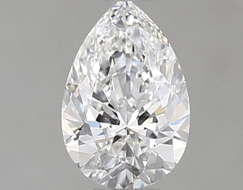 0.34 carat F-VVS1 Natūralus Pear Deimantas (1)