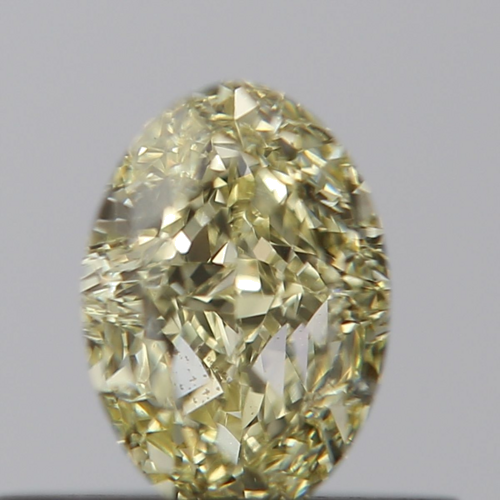 0.5 carat Fancy Light  Yellow-VVS2 Natūralus Oval Deimantas (1)