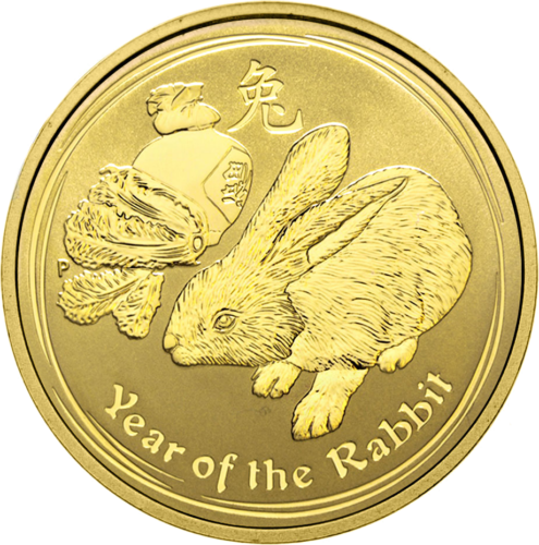 1 oz Kiškio metai 2011 (Lunar II) Australija auksinė moneta (1)