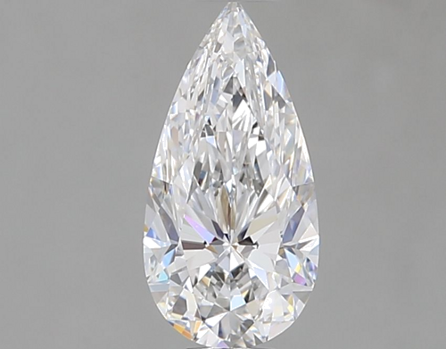 0.61 carat E-VVS2 Natūralus Pear Deimantas (1)