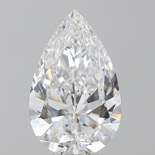 5.02 carat D-FL Natūralus Pear Deimantas (1)