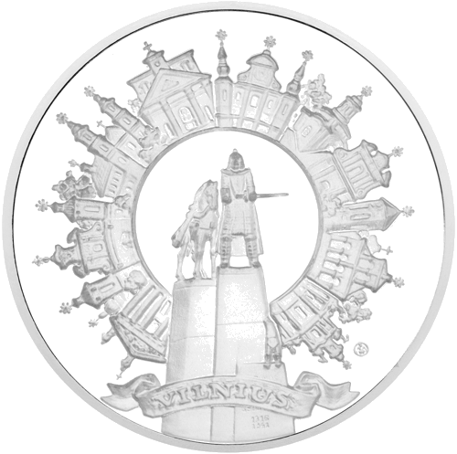 Lithuania Vilnius Silver Commemorative Medals Set (5)