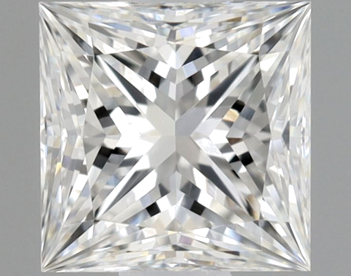 0.52 carat F-VVS1 Natūralus Princess Deimantas (1)
