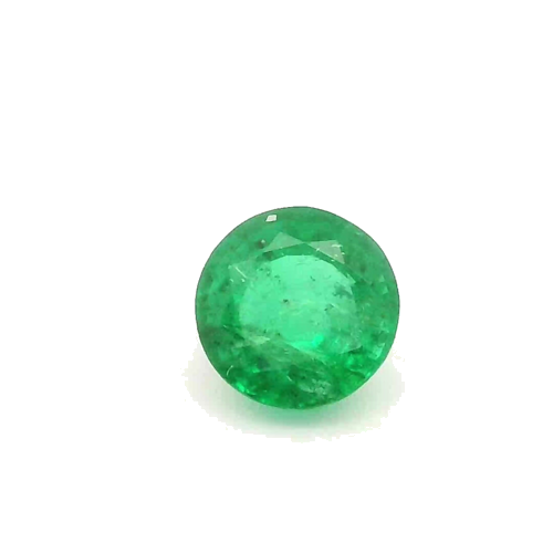 0.68 carat GREEN Round Smaragdas (1)