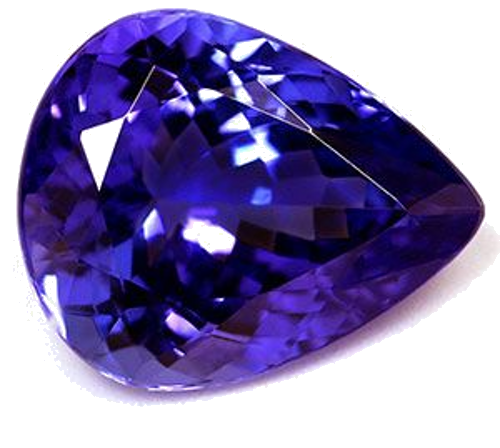 4.48 carat BLUE Pear Tanzanite (1)