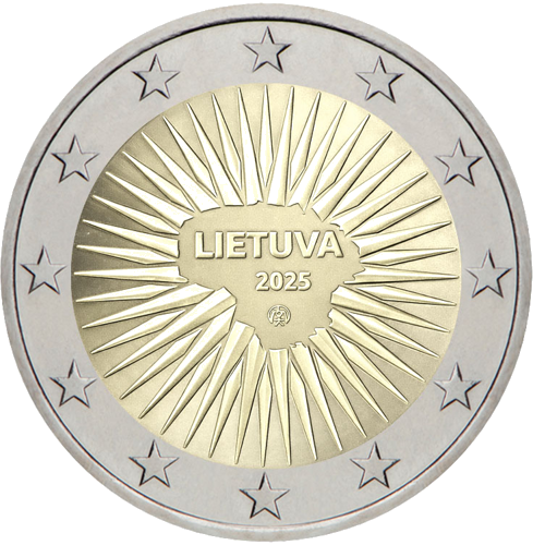 2025 Литва Оборона 2 евро монета (1)