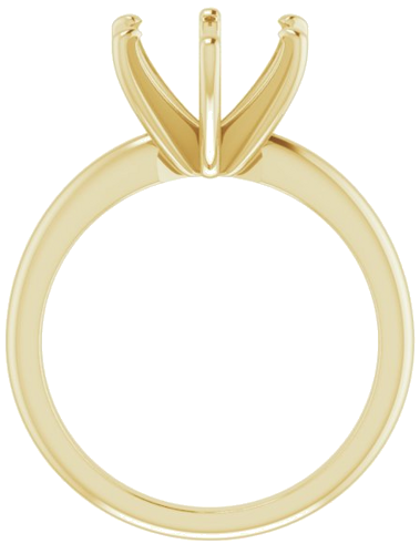 Sužadėtuvių Žiedas „Solitaire“ 585 Geltonojo Aukso Round 9.4mm (2)