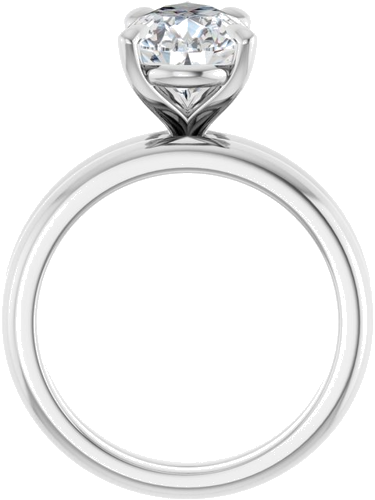 14K White 12x8 mm Pear Solitaire Engagement Ring Mounting (7)
