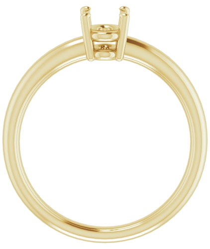 Sužadėtuvių Žiedas „Solitaire“ 585 Geltonojo Aukso Oval 7mm x 5mm (2)