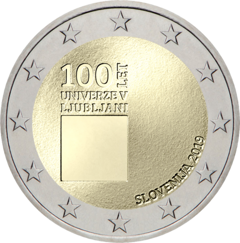 2019 Словения Люблянский университет монета 2 евро (1)