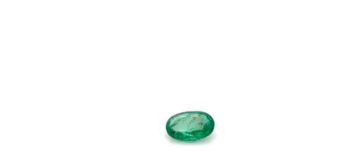 0.35 carat GREEN Oval Smaragdas (1)