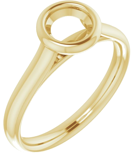 Sužadėtuvių Žiedas „Bezel-Set Solitaire“ 14k yellow gold Round 5.5mm (1)