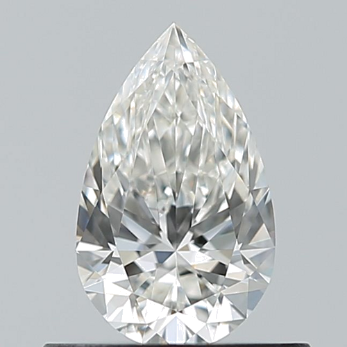 0.5 carat G-VVS2 Natūralus Pear Deimantas (1)