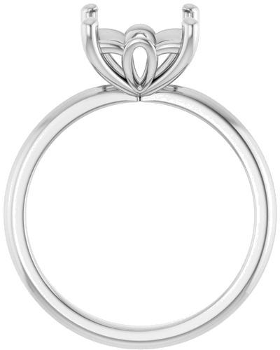 Sužadėtuvių Žiedas 10k white gold Square 7.5mm (2)