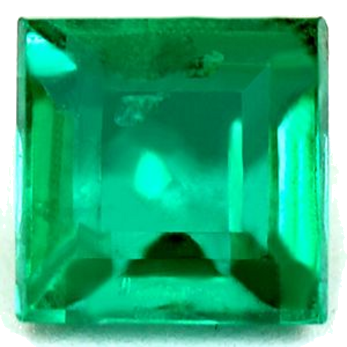 1.0 carat GREEN Square Smaragdas (1)