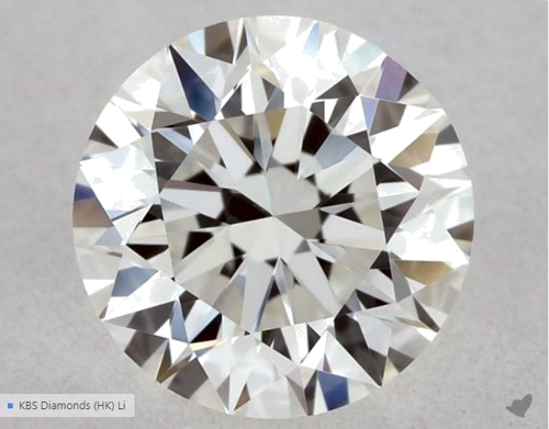 0.5 carat I-VVS1 Excellent cut Natūralus Round Deimantas (1)