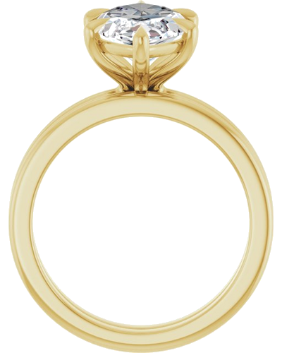 Sužadėtuvių Žiedas „Claw-Prong Solitaire“ 14k yellow gold Marquise 16mm x 8mm (7)