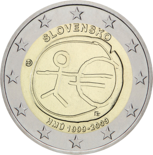 2009 г. Словакия - монета от 2 евро (1)