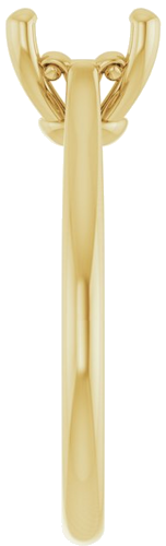 Sužadėtuvių Žiedas „Solitaire“ 18k yellow gold Cushion 7mm (4)