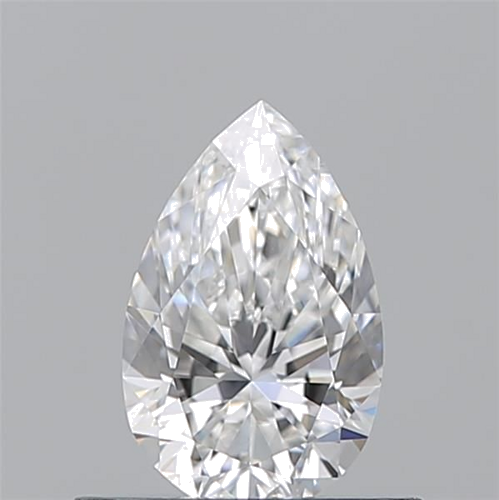 0.53 carat F-VVS2 Natūralus Pear Deimantas (1)