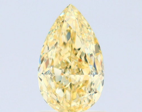 1.09 carat Fancy Yellow-VS1 Natūralus Pear Deimantas (1)