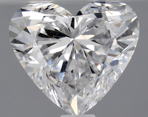 0.9 carat D-SI2 Natūralus Heart Deimantas (1)