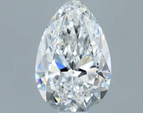 0.51 carat E-VVS2 Natūralus Pear Deimantas (1)