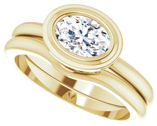 14K Yellow 7x5 mm Oval Solitaire Engagement Ring (10)
