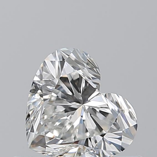 0.52 carat G-VVS2 Natūralus Heart Deimantas (1)