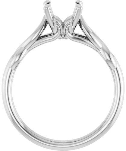 Sužadėtuvių Žiedas „Solitaire“ 585 Baltojo Aukso Round 7mm (2)