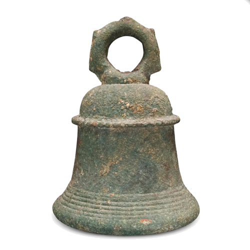 Buddhist temple bronze bell, Khmer Empire, 12th–13th century (2)