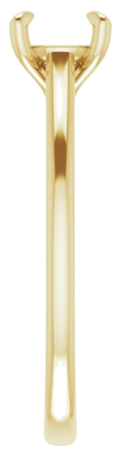 Sužadėtuvių Žiedas „Solitaire“ 585 Geltonojo Aukso Round 6mm (4)