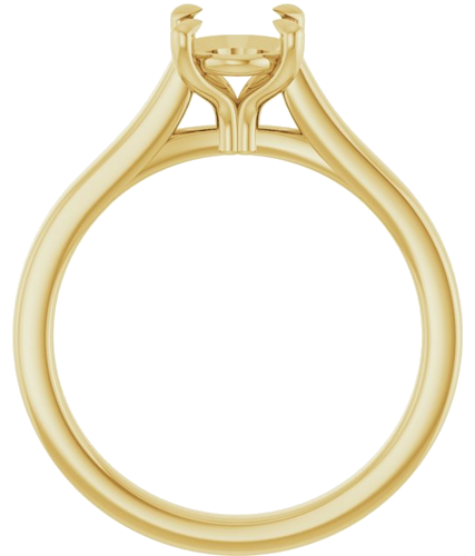 Sužadėtuvių Žiedas „Claw-Prong“ 14k yellow gold Oval 8mm x 6mm (2)