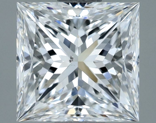 1.52 carat F-SI1 Natūralus Princess Deimantas (1)