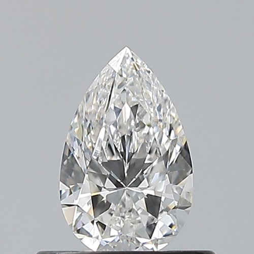 0.5 carat F-VVS2 Natūralus Pear Deimantas (1)