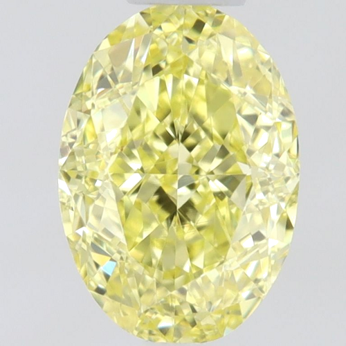 0.45 carat Fancy Intense Yellow-VS1 Natūralus Oval Deimantas (1)