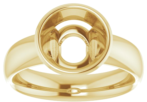 Sužadėtuvių Žiedas „Bezel-Set Solitaire“ 14k yellow gold Round 8.8mm (3)