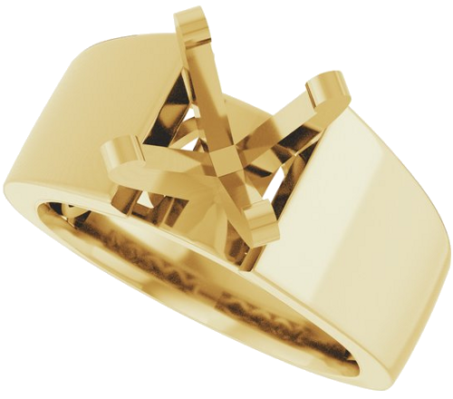 Sužadėtuvių Žiedas „Solitaire Cathedral-Style“ 14k yellow gold Round 8mm (5)