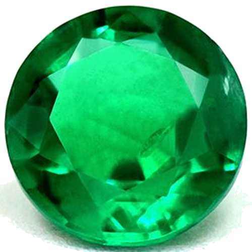 0.57 carat GREEN Round Smaragdas (1)