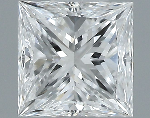 0.4 carat E-VS2 Natūralus Princess Deimantas (1)