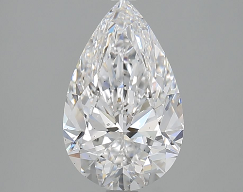 2.51 carat D-SI1 Natūralus Pear Deimantas (1)