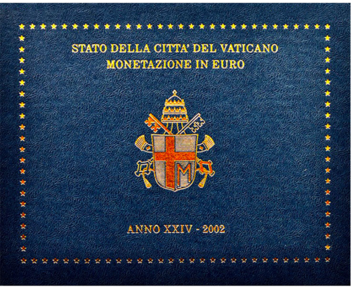2002 Vatican John Paul II BU Euro coin set (1)