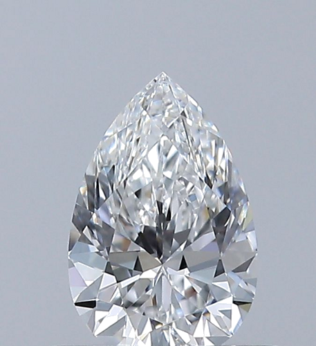 0.5 carat E-VVS1 Natūralus Pear Deimantas (1)