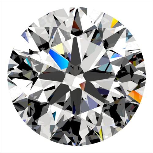 0.4 carat D-VVS2 Very Good cut Natūralus Round Deimantas (1)