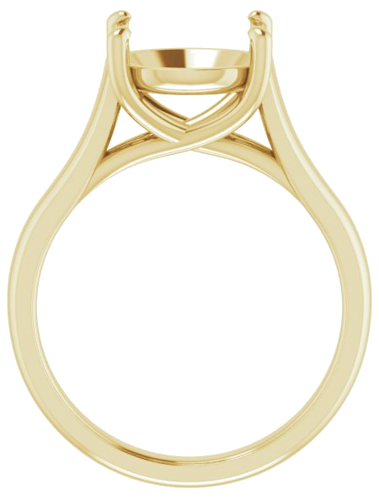 Sužadėtuvių Žiedas „Solitaire“ 14k yellow gold Round 10mm (2)