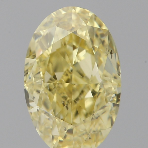 0.53 carat Fancy Intense Yellow-SI2 Natūralus Oval Deimantas (1)