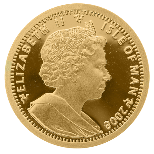 1/5 Kronos Olimpiados perdavimas Londonui 2008 Meino sala auksinė moneta (2)