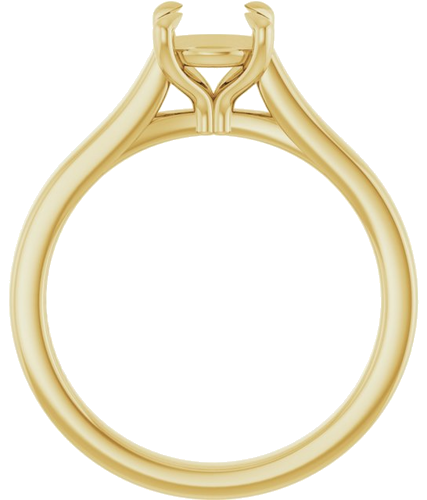 Sužadėtuvių Žiedas „Claw-Prong“ 14k yellow gold Round 6.5mm (2)