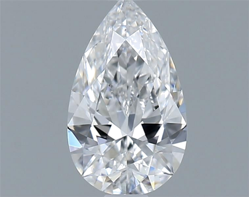 0.6 carat D-VS2 Natūralus Pear Deimantas (1)