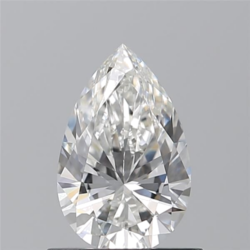 0.74 carat F-VVS2 Natūralus Pear Deimantas (1)